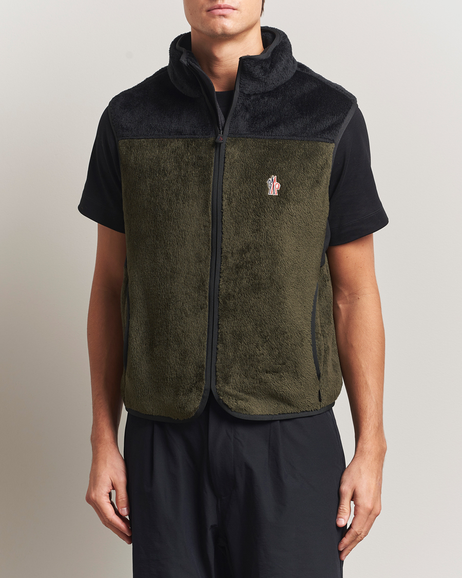 Herr | Västar | Moncler Grenoble | Insulated Fleece Vest Forest Green