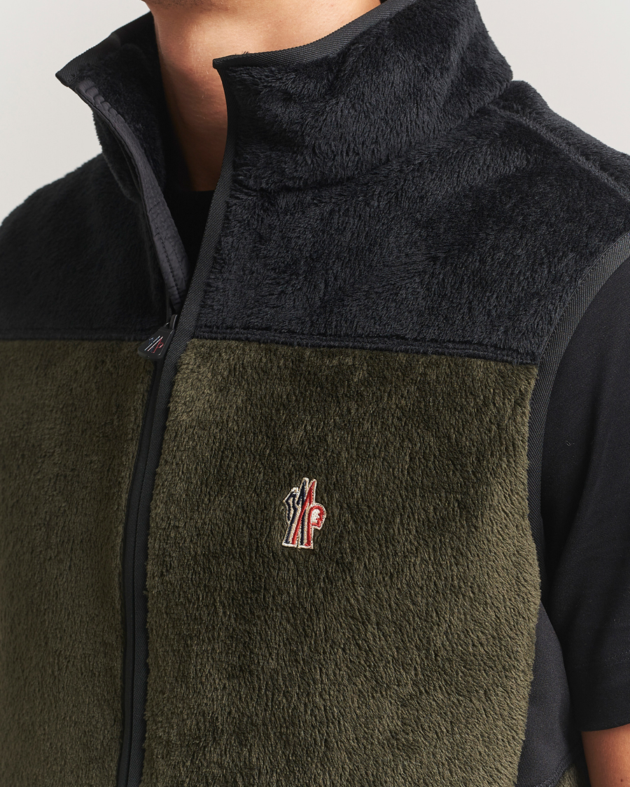 Herr | Västar | Moncler Grenoble | Insulated Fleece Vest Forest Green