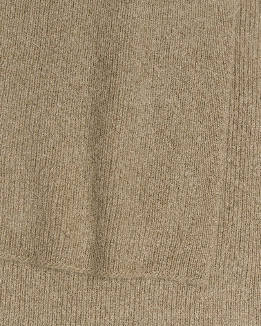 Herr | Halsdukar | Le Bonnet | Lambswool/Caregora Scarf Clay