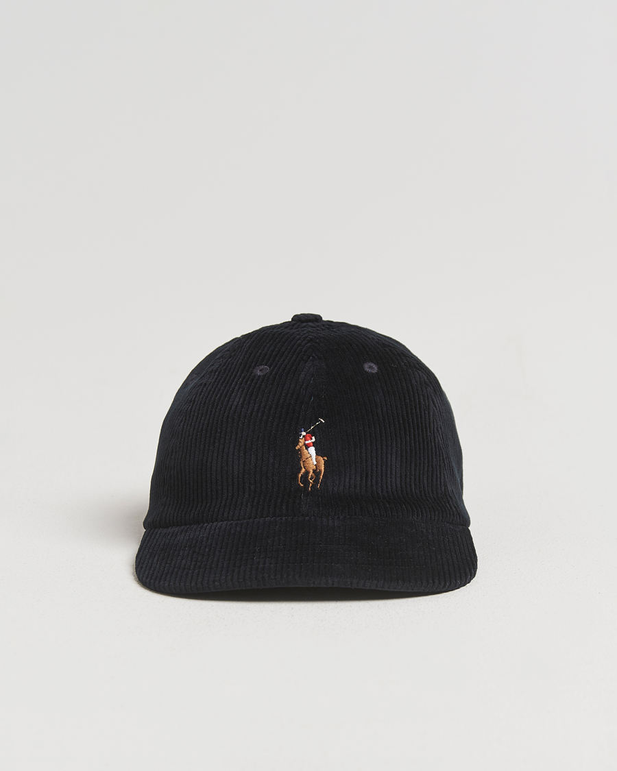 Herr | Hattar & kepsar | Polo Ralph Lauren | Corduroy Cap Polo Black