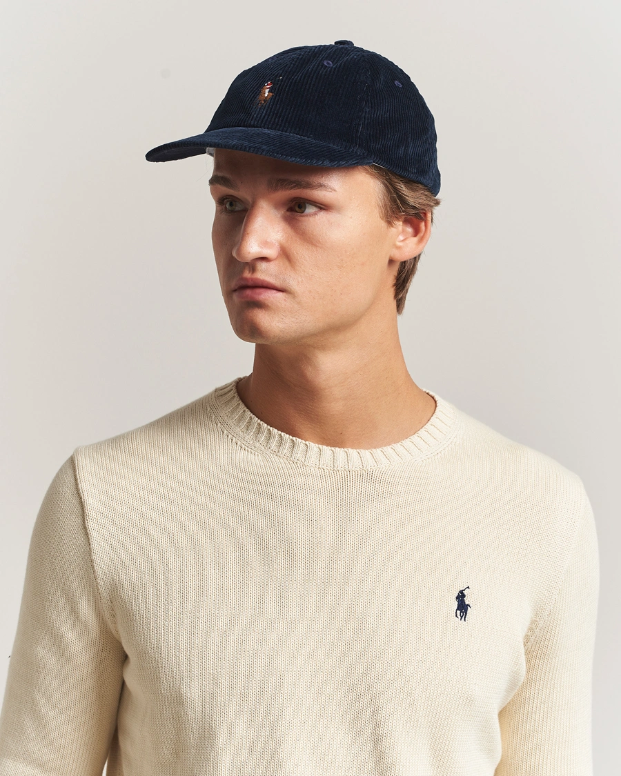 Herr | Hattar & kepsar | Polo Ralph Lauren | Corduroy Cap Aviator Navy