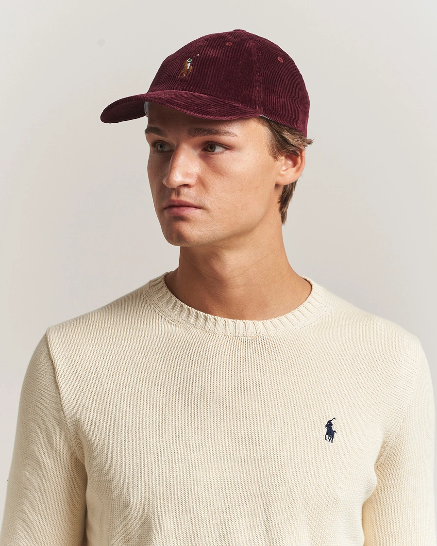 Herr | Hattar & kepsar | Polo Ralph Lauren | Corduroy Cap Rich Ruby