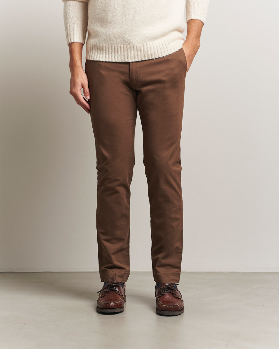 Herr | Byxor | Polo Ralph Lauren | Hudson Slim Fit Stretch Chinos Chestnut