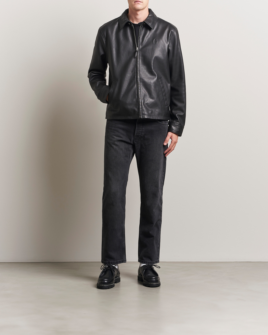 Herr | Jackor | Polo Ralph Lauren | Maxwell Windbreaker Leather Jacket Polo Black