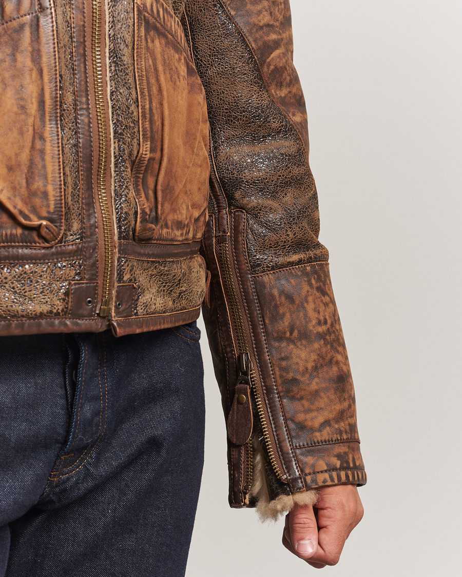 Herr | Jackor | Polo Ralph Lauren | Sherling Lined Bomber Jacket Brown Earth