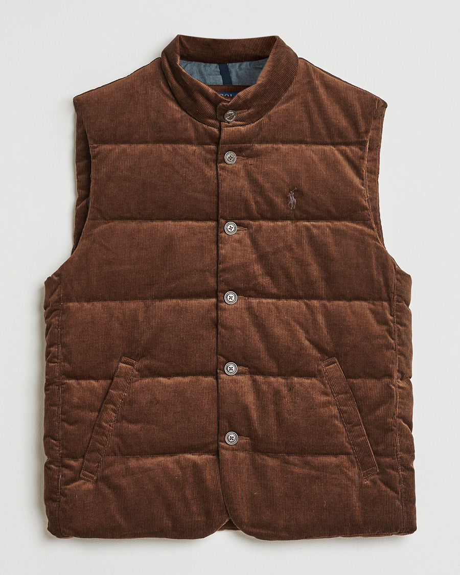 Herr | Västar | Polo Ralph Lauren | Quilted Corduroy Vest Pale Russet