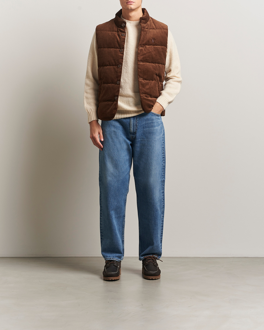 Herr | Västar | Polo Ralph Lauren | Quilted Corduroy Vest Pale Russet