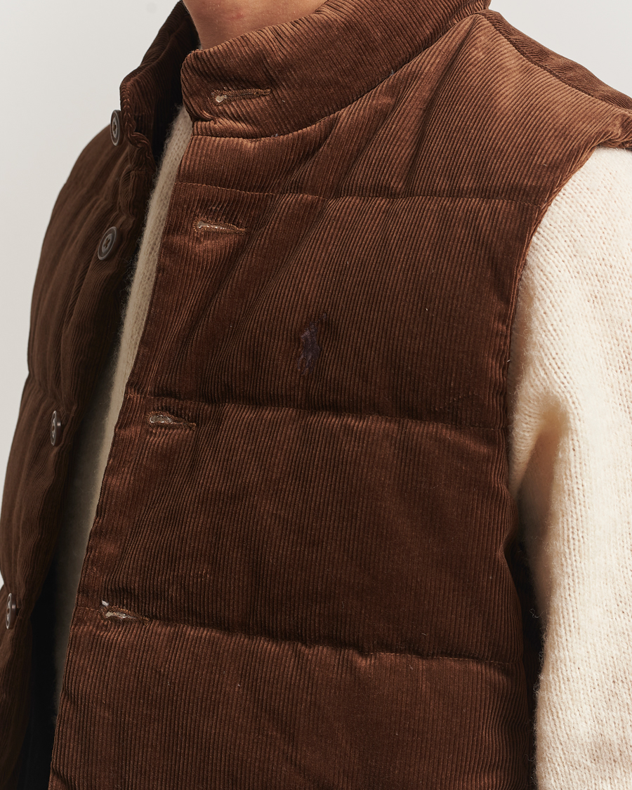 Herr | Västar | Polo Ralph Lauren | Quilted Corduroy Vest Pale Russet