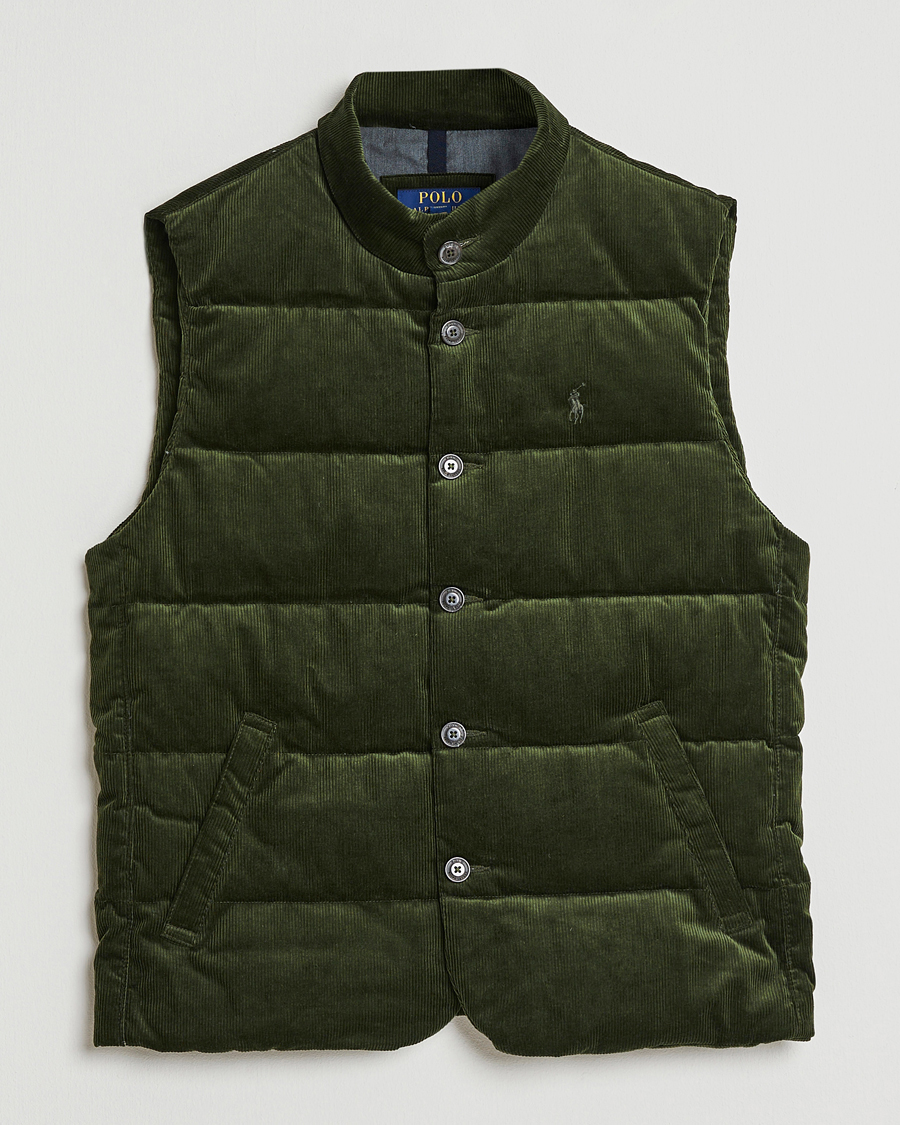 Herr | Västar | Polo Ralph Lauren | Quilted Corduroy Vest Country Olive