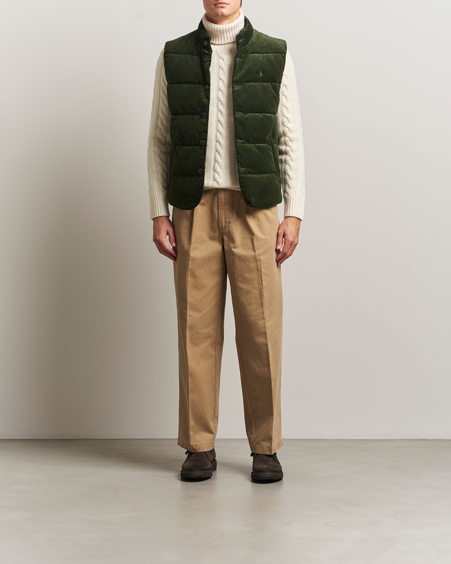 Herr | Västar | Polo Ralph Lauren | Quilted Corduroy Vest Country Olive