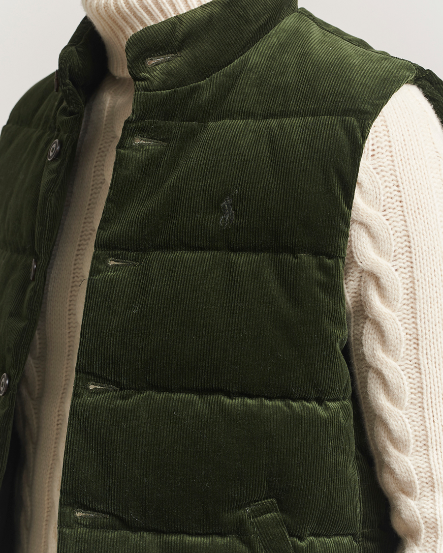 Herr | Västar | Polo Ralph Lauren | Quilted Corduroy Vest Country Olive