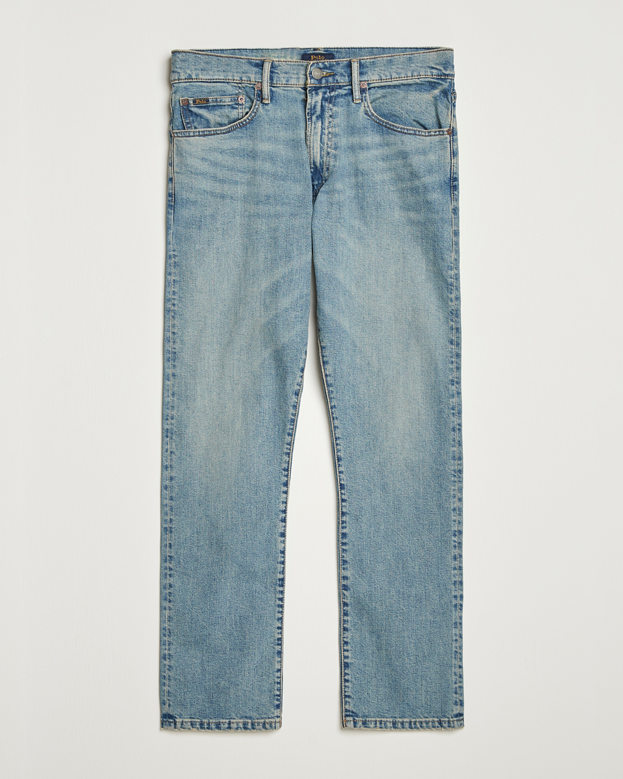 Herr | Jeans | Polo Ralph Lauren | Hampton Dixon Stretch Straight Jeans Mid Blue