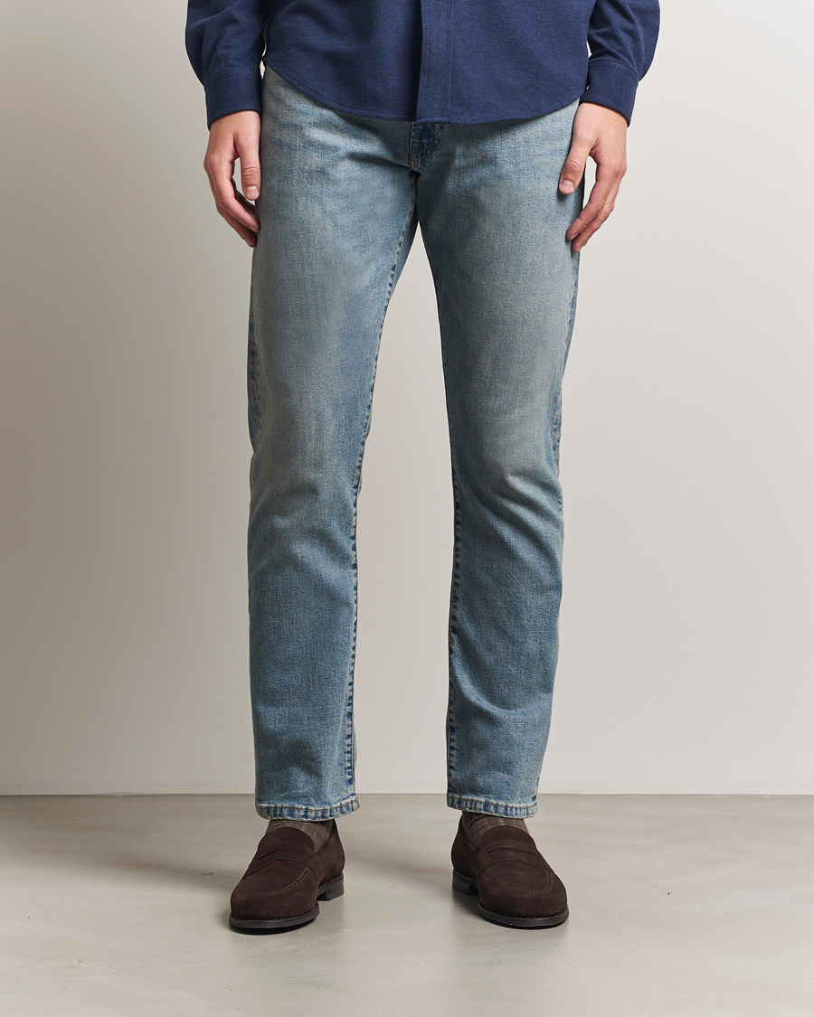 Herr | Jeans | Polo Ralph Lauren | Hampton Dixon Stretch Straight Jeans Mid Blue