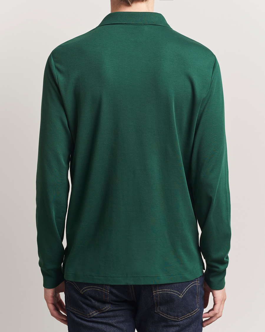 Herr | Pikéer | Polo Ralph Lauren | Pima Cotton Custom Slim Fit LS Polo Vintage Pine