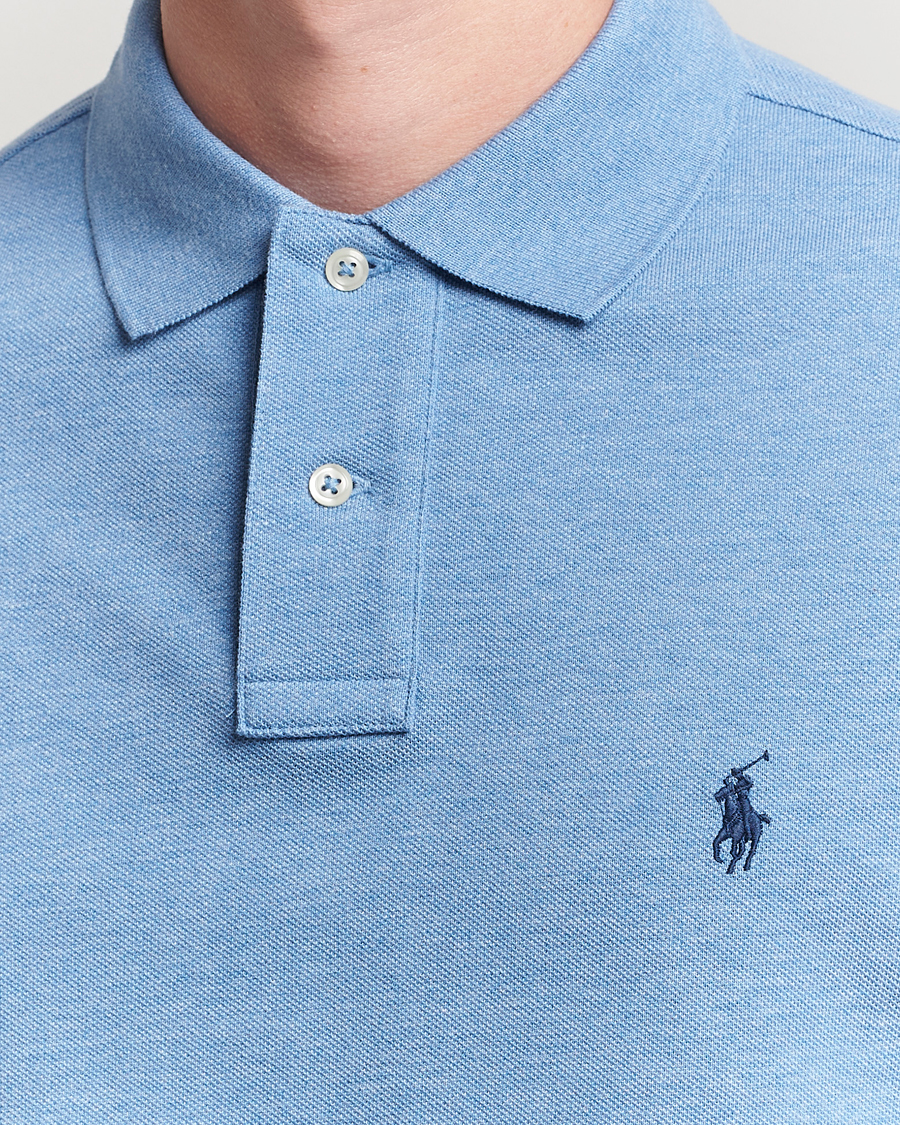Herr | Pikéer | Polo Ralph Lauren | Custom Slim Fit Long Sleeve Polo Soft Royal Heather