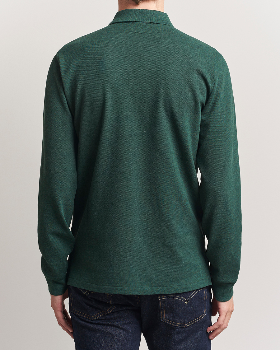 Herr | Pikéer | Polo Ralph Lauren | Custom Slim Fit Long Sleeve Polo Scotch Pine Heather