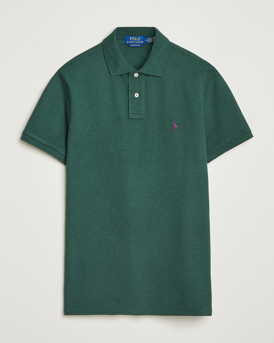 Herr | Pikéer | Polo Ralph Lauren | Custom Slim Fit Polo Scotch Pine Heather