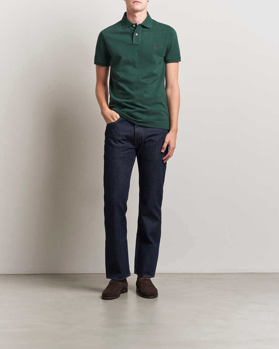 Herr | Pikéer | Polo Ralph Lauren | Custom Slim Fit Polo Scotch Pine Heather