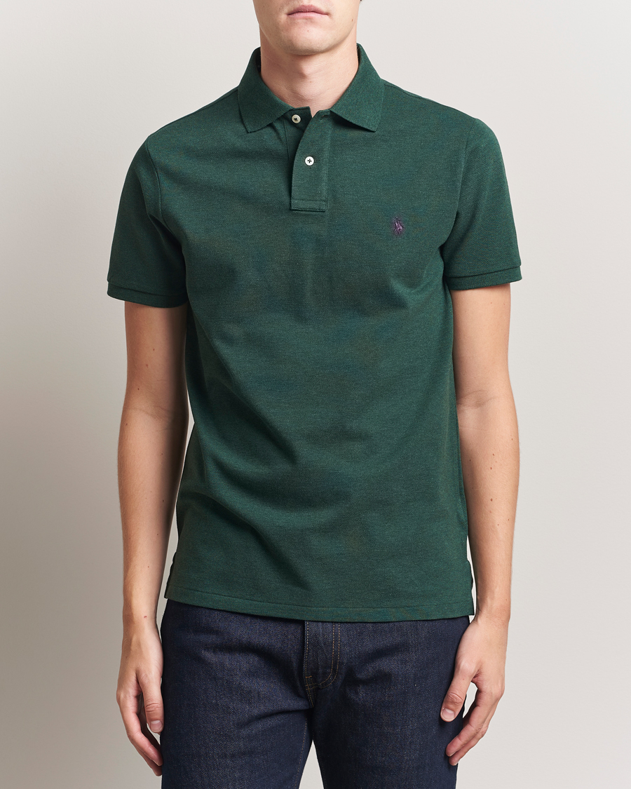 Herr | Pikéer | Polo Ralph Lauren | Custom Slim Fit Polo Scotch Pine Heather