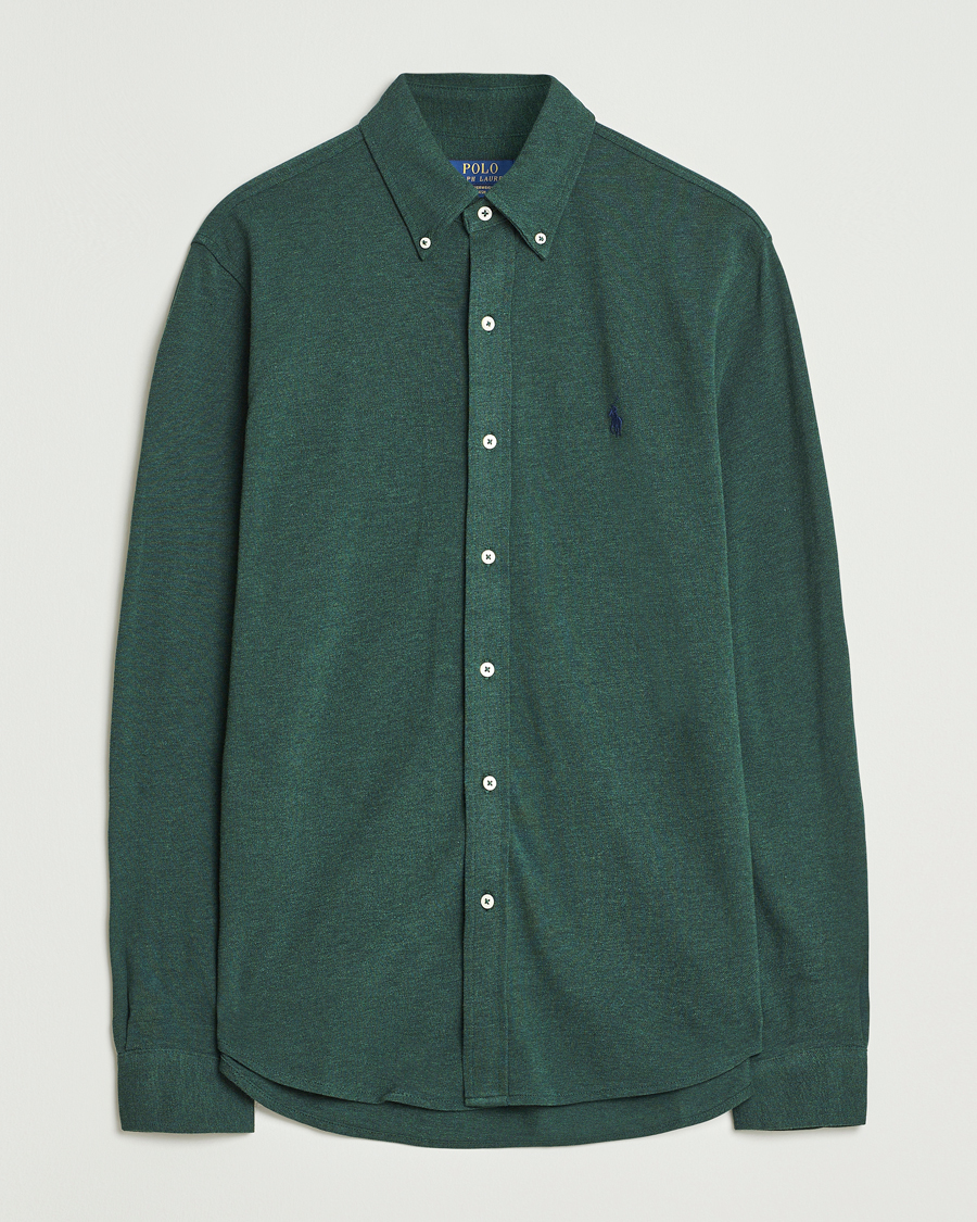 Herr | Skjortor | Polo Ralph Lauren | Featherweight Mesh Shirt Scotch Pine Heather