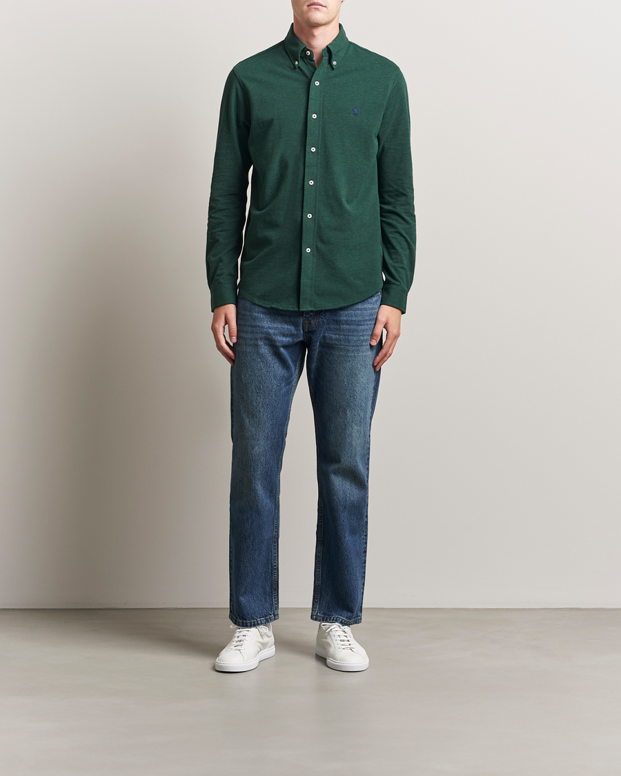 Herr | Skjortor | Polo Ralph Lauren | Featherweight Mesh Shirt Scotch Pine Heather
