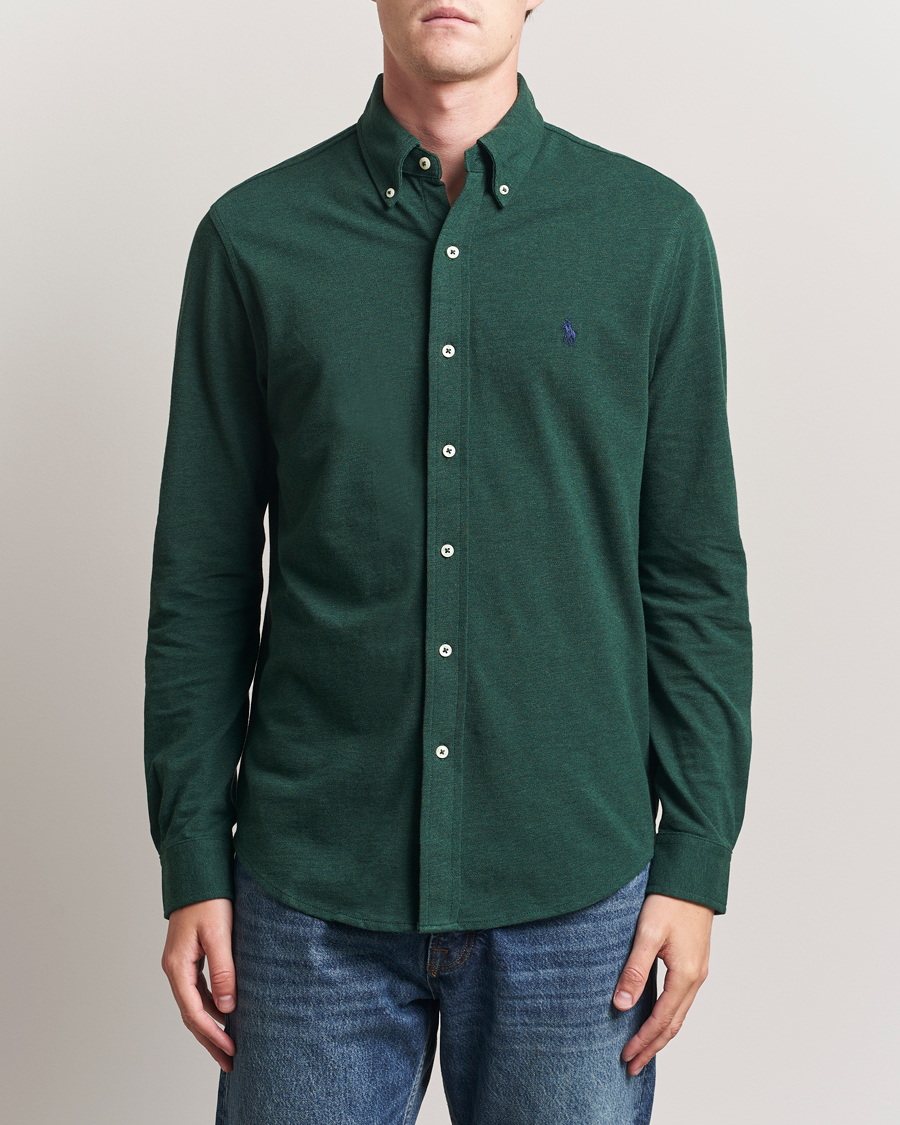 Herr | Skjortor | Polo Ralph Lauren | Featherweight Mesh Shirt Scotch Pine Heather