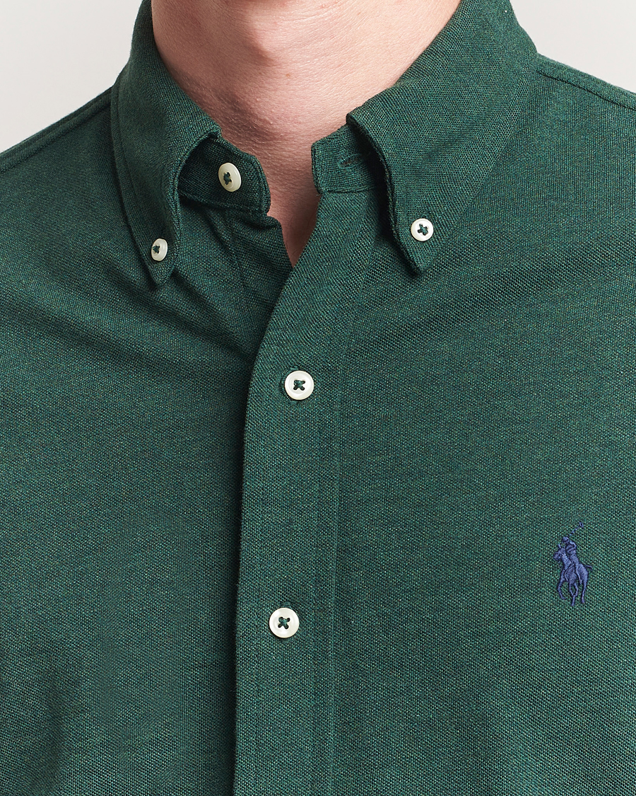 Herr | Skjortor | Polo Ralph Lauren | Featherweight Mesh Shirt Scotch Pine Heather