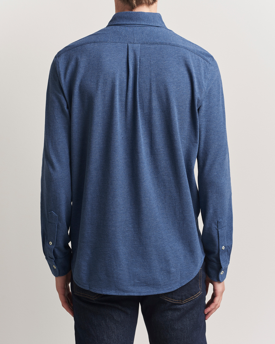 Herr | Skjortor | Polo Ralph Lauren | Featherweight Mesh Shirt Derby Blue Heather