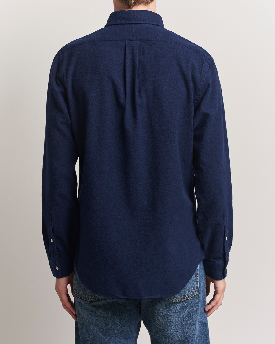 Herr | Skjortor | Polo Ralph Lauren | Custom Fit Brushed Flannel Shirt Newport Navy