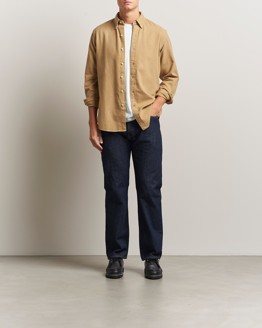 Herr | Skjortor | Polo Ralph Lauren | Custom Fit Brushed Flannel Shirt RL Khaki