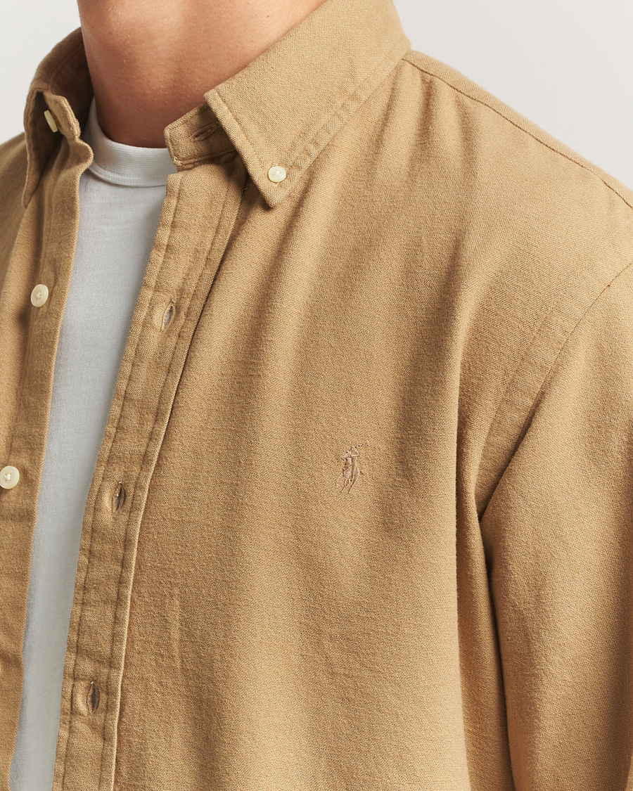 Herr | Skjortor | Polo Ralph Lauren | Custom Fit Brushed Flannel Shirt RL Khaki