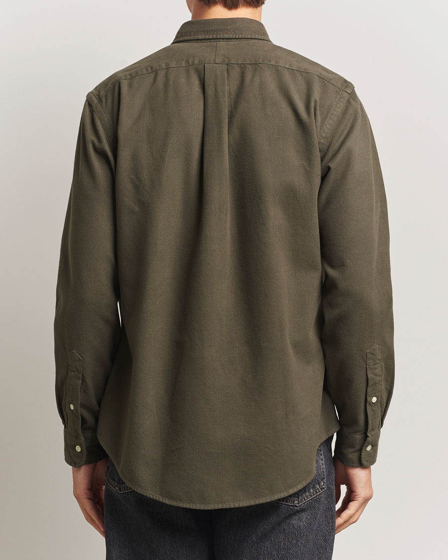 Herr | Skjortor | Polo Ralph Lauren | Custom Fit Brushed Flannel Shirt Ranger Green