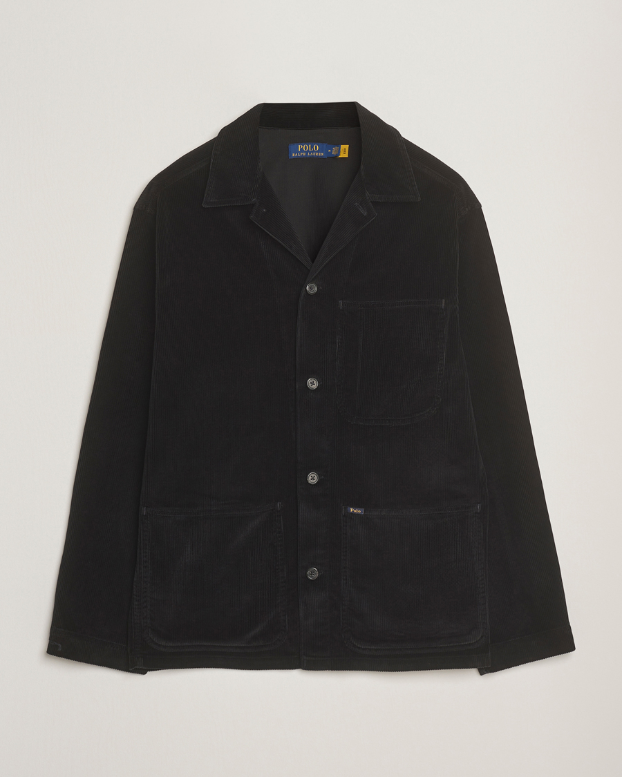 Herr | Skjortor | Polo Ralph Lauren | Corduroy Pocket Shirt Polo Black