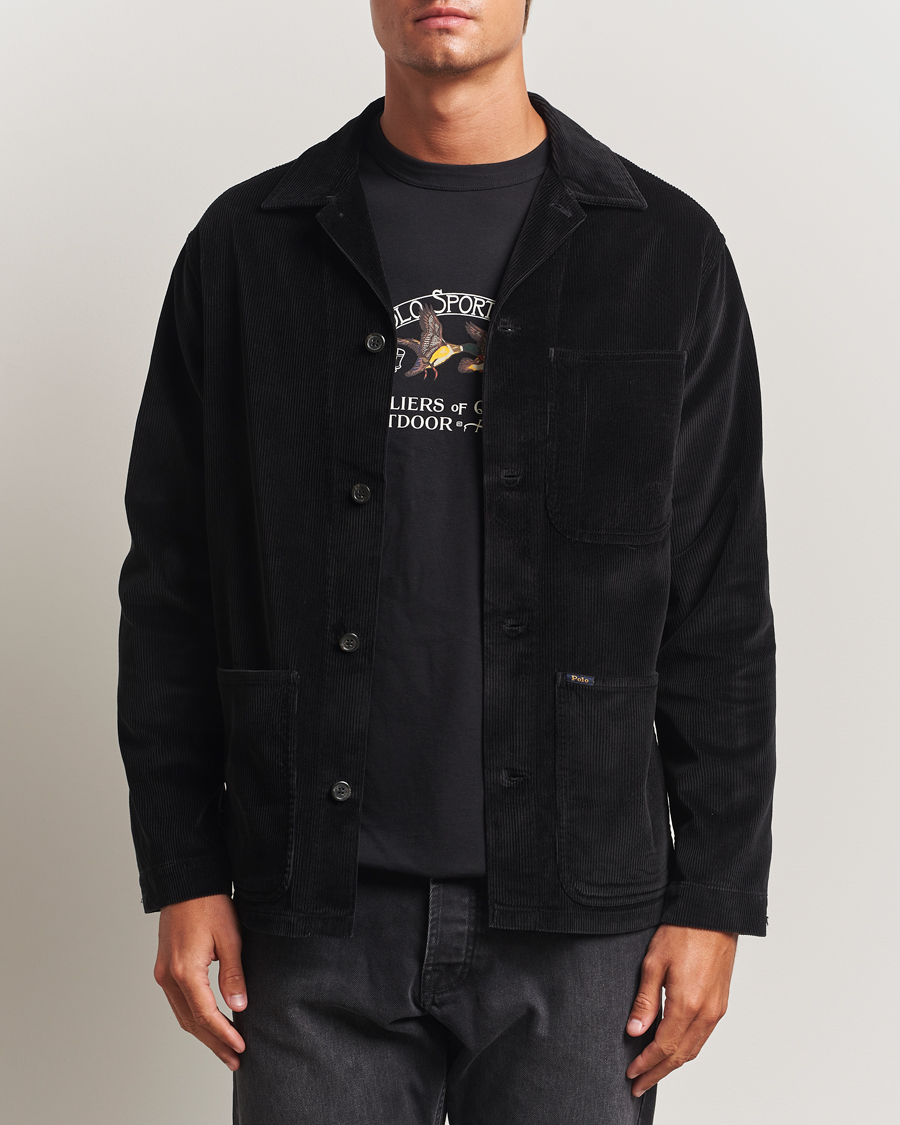 Herr | Skjortor | Polo Ralph Lauren | Corduroy Pocket Shirt Polo Black