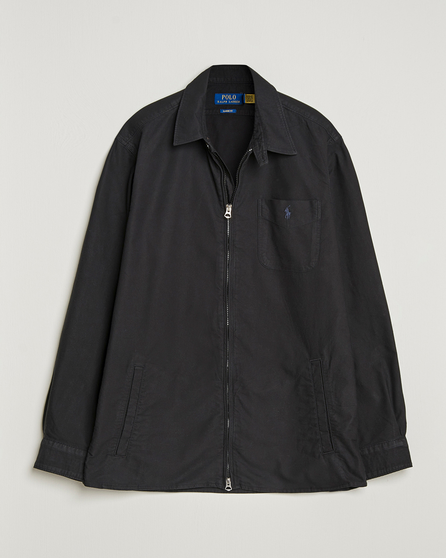 Herr | Skjortor | Polo Ralph Lauren | Garment Dyed Oxford Overshirt Polo Black
