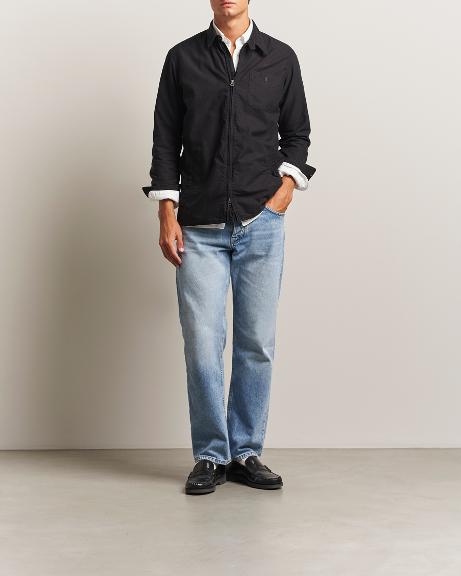 Herr | Skjortor | Polo Ralph Lauren | Garment Dyed Oxford Overshirt Polo Black