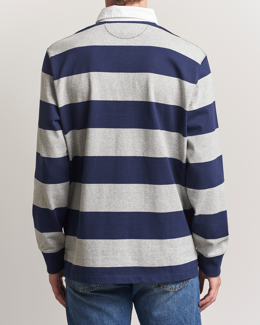 Herr | Tröjor | Polo Ralph Lauren | Jersey Striped Rugger Navy/Andover Heather