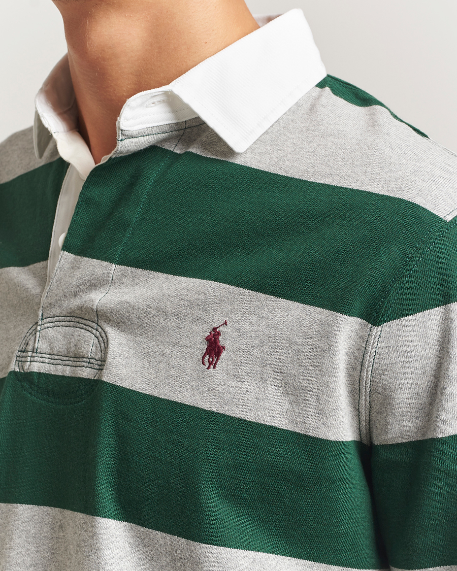 Herr | Tröjor | Polo Ralph Lauren | Jersey Striped Rugger Vintage Pine/Andover Heather