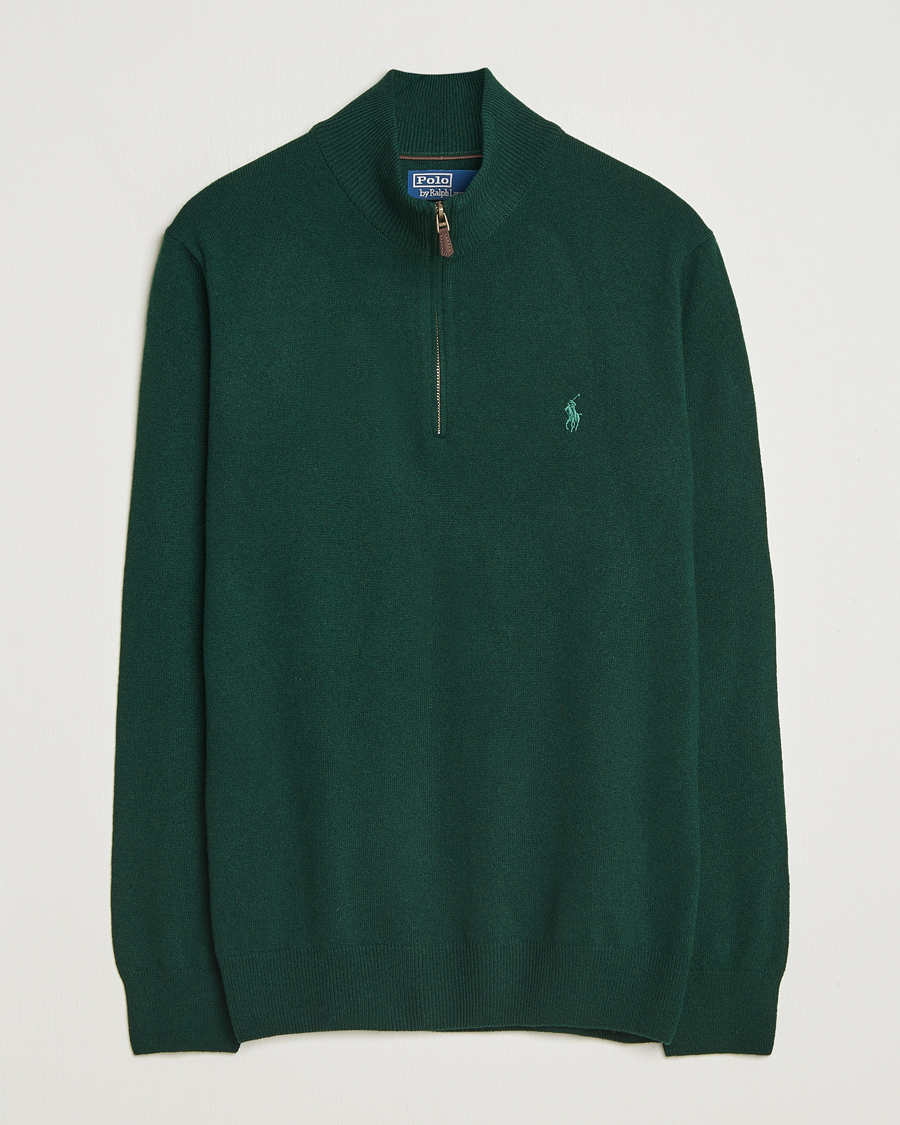 Herr | Tröjor | Polo Ralph Lauren | Merino Half-Zip Sweater Moss Agate