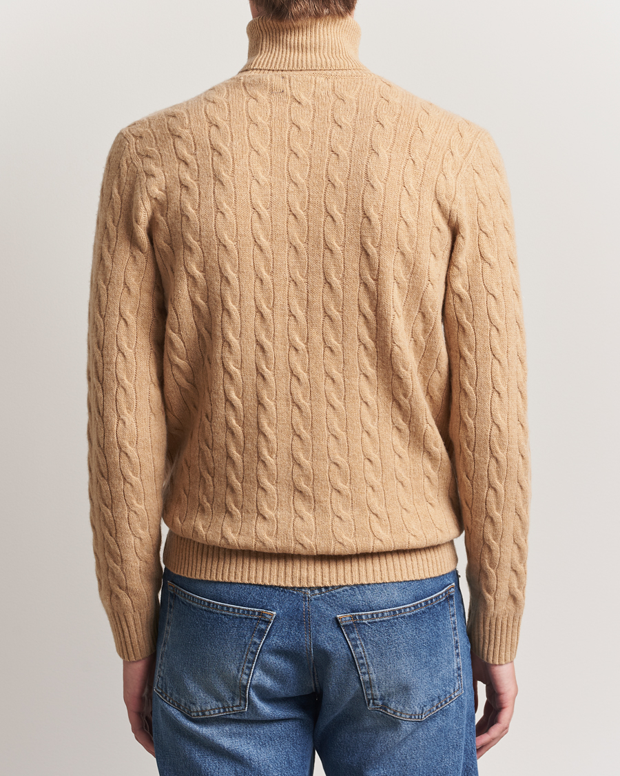 Herr | Tröjor | Polo Ralph Lauren | Wool/Cashmere Rollneck Camel Melange