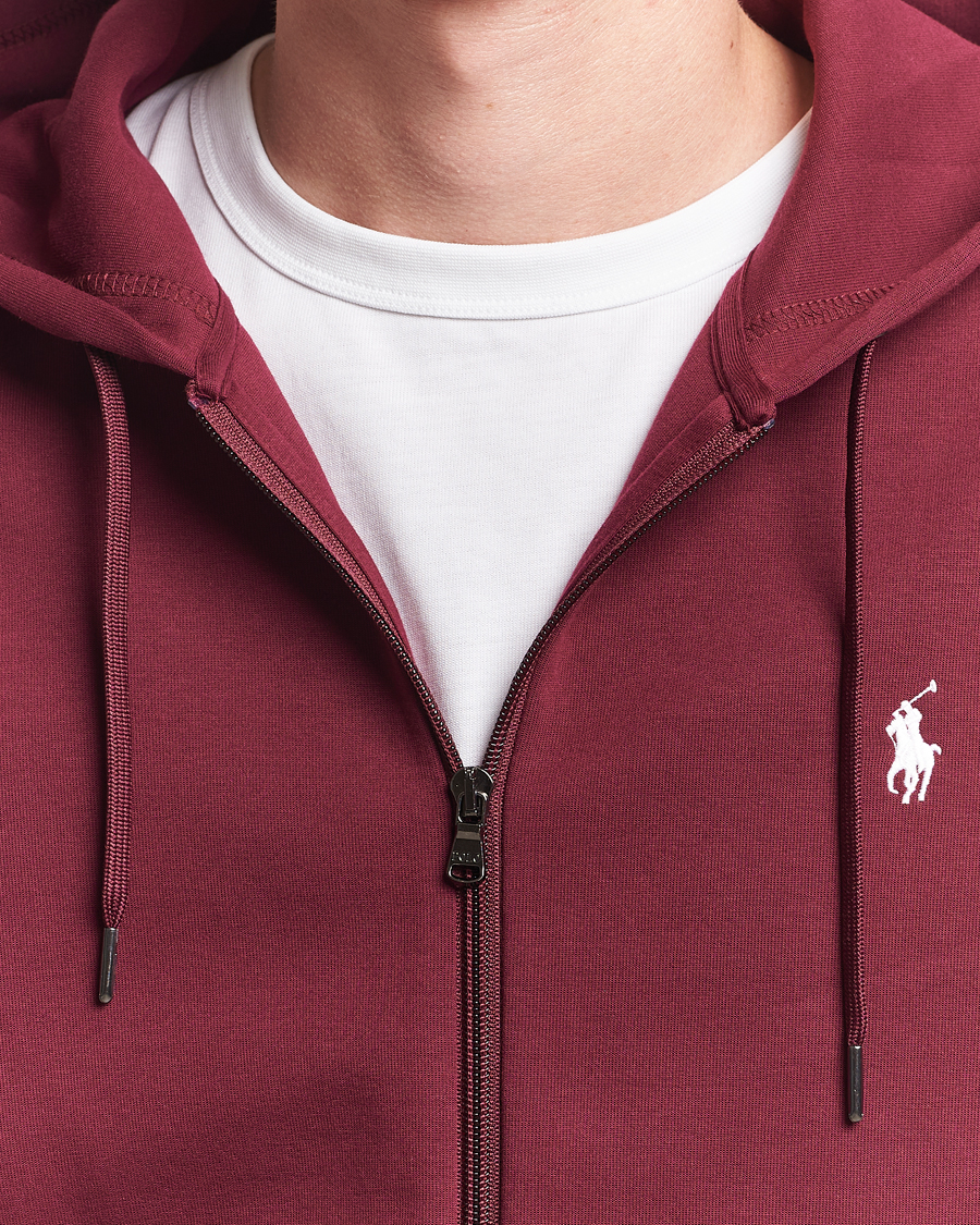 Herr | Tröjor | Polo Ralph Lauren | Double Knitted Full-Zip Hoodie Classic Wine