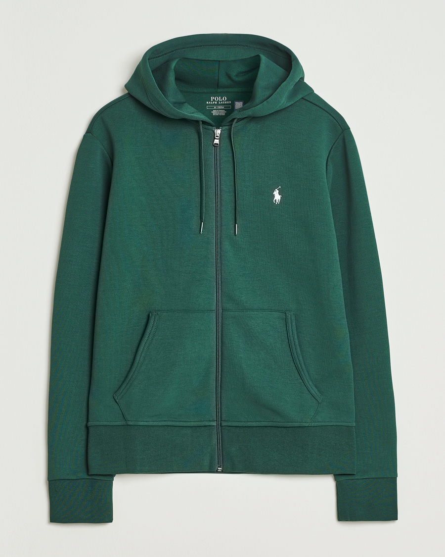 Herr | Tröjor | Polo Ralph Lauren | Double Knitted Full-Zip Hoodie Vintage Pine