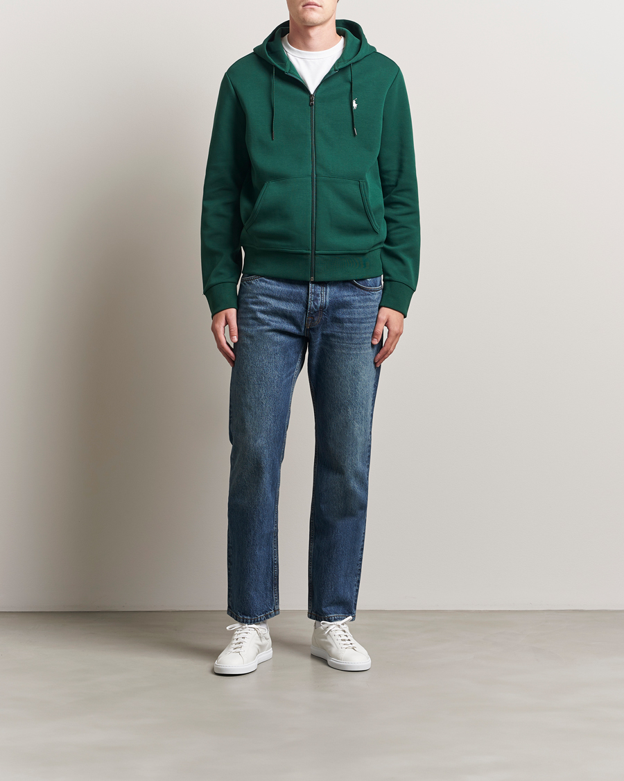 Herr | Tröjor | Polo Ralph Lauren | Double Knitted Full-Zip Hoodie Vintage Pine