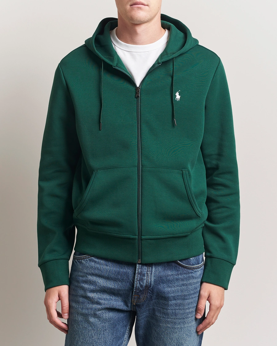 Herr | Tröjor | Polo Ralph Lauren | Double Knitted Full-Zip Hoodie Vintage Pine