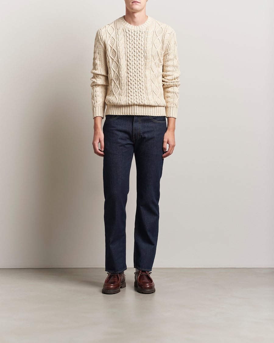 Herr | Tröjor | Polo Ralph Lauren | Cotton Marl Pullover Oatmeal