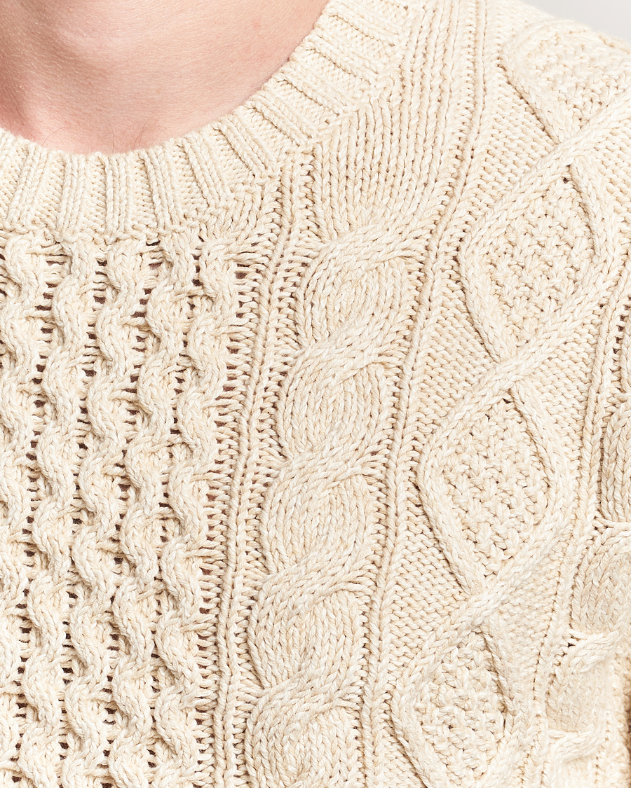 Herr | Tröjor | Polo Ralph Lauren | Cotton Marl Pullover Oatmeal