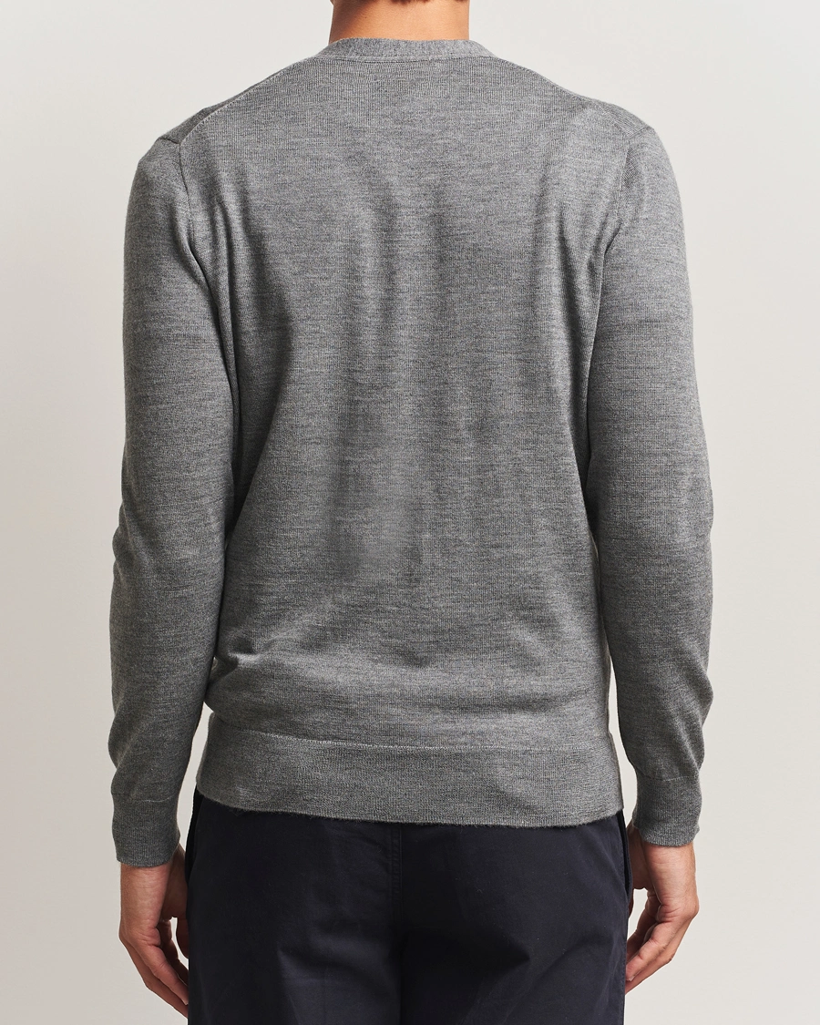 Herr | Tröjor | Polo Ralph Lauren | Merino Knitted Cardigan Fawn Grey Heather