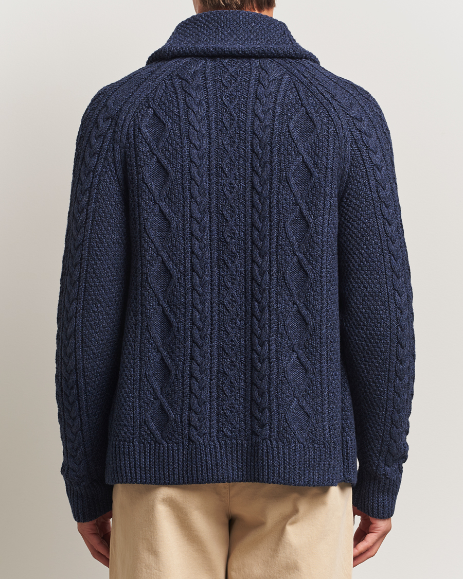 Herr | Tröjor | Polo Ralph Lauren | Cotton Shawl Cardigan Navy Heather