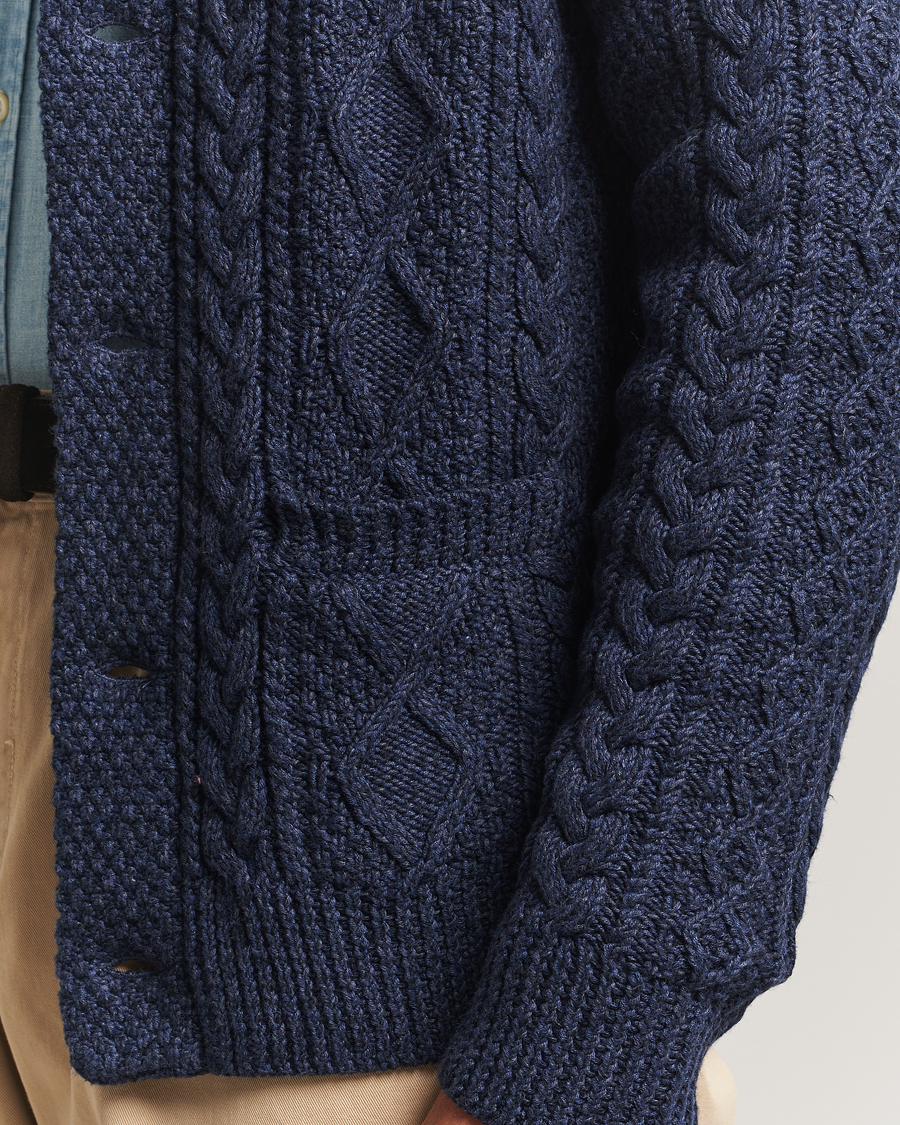 Herr | Tröjor | Polo Ralph Lauren | Cotton Shawl Cardigan Navy Heather