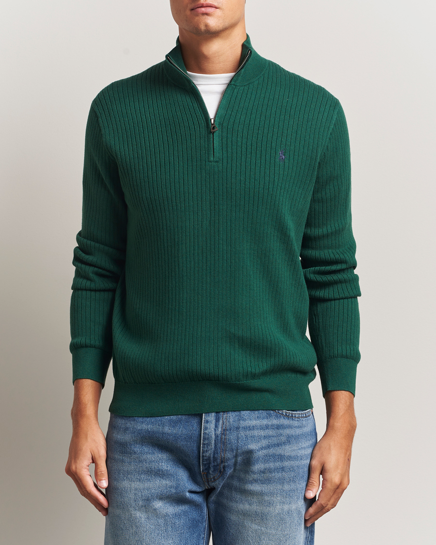 Herr | Tröjor | Polo Ralph Lauren | Cotton Half Zip Vintage Pine